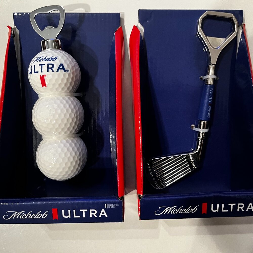 Michelob Ultra‎ Golf-Themed Bottle Openers (Set of 2 / new) (m/x)